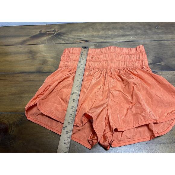 Free People Movement Shorts Womens M Orange The Way Home High Waist Athletic - Picture 5 of 10